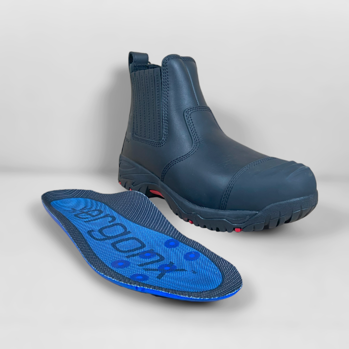 Ergonx Black Safety Boots Slip On (Hydrogen)