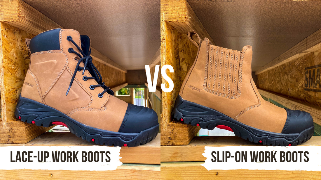 Slip-On Work Boots vs Lace-Up Work Boots