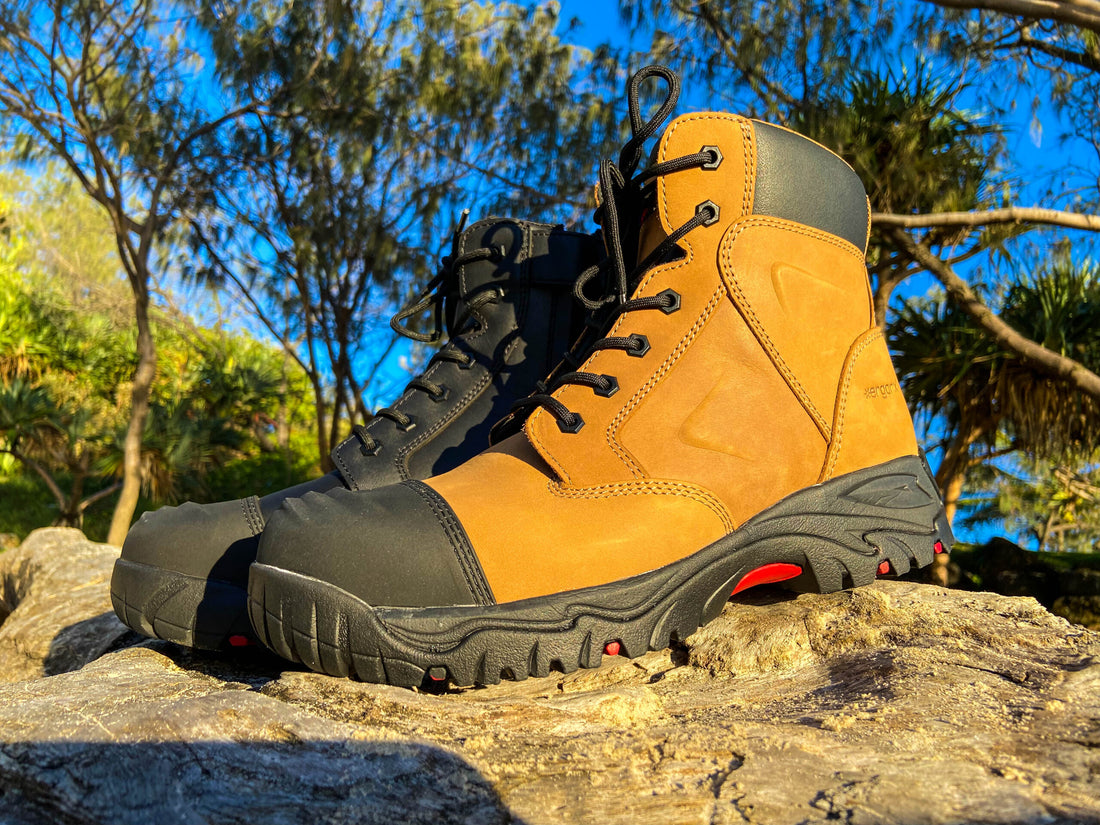 Work Boots: Before and After Orthotic Insoles 