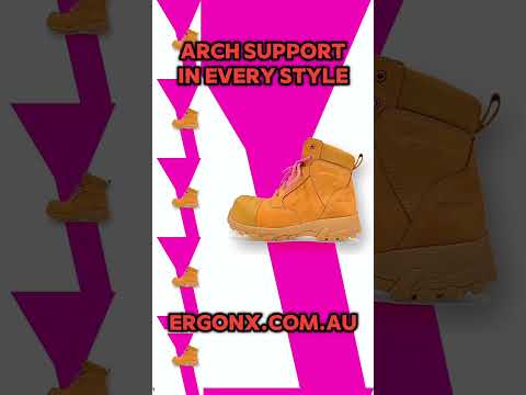 Arch Support in Every Style of work boot and work shoe At ERGONX, we believe arch support shouldn’t