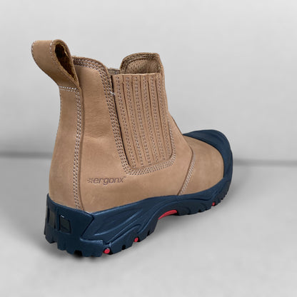 Ergonx Safety Boots Slip On (Hydrogen) Tan