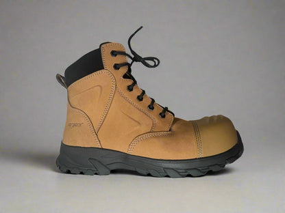 Ergonx Safety Boots Lace Up (Helium) Tan Toe