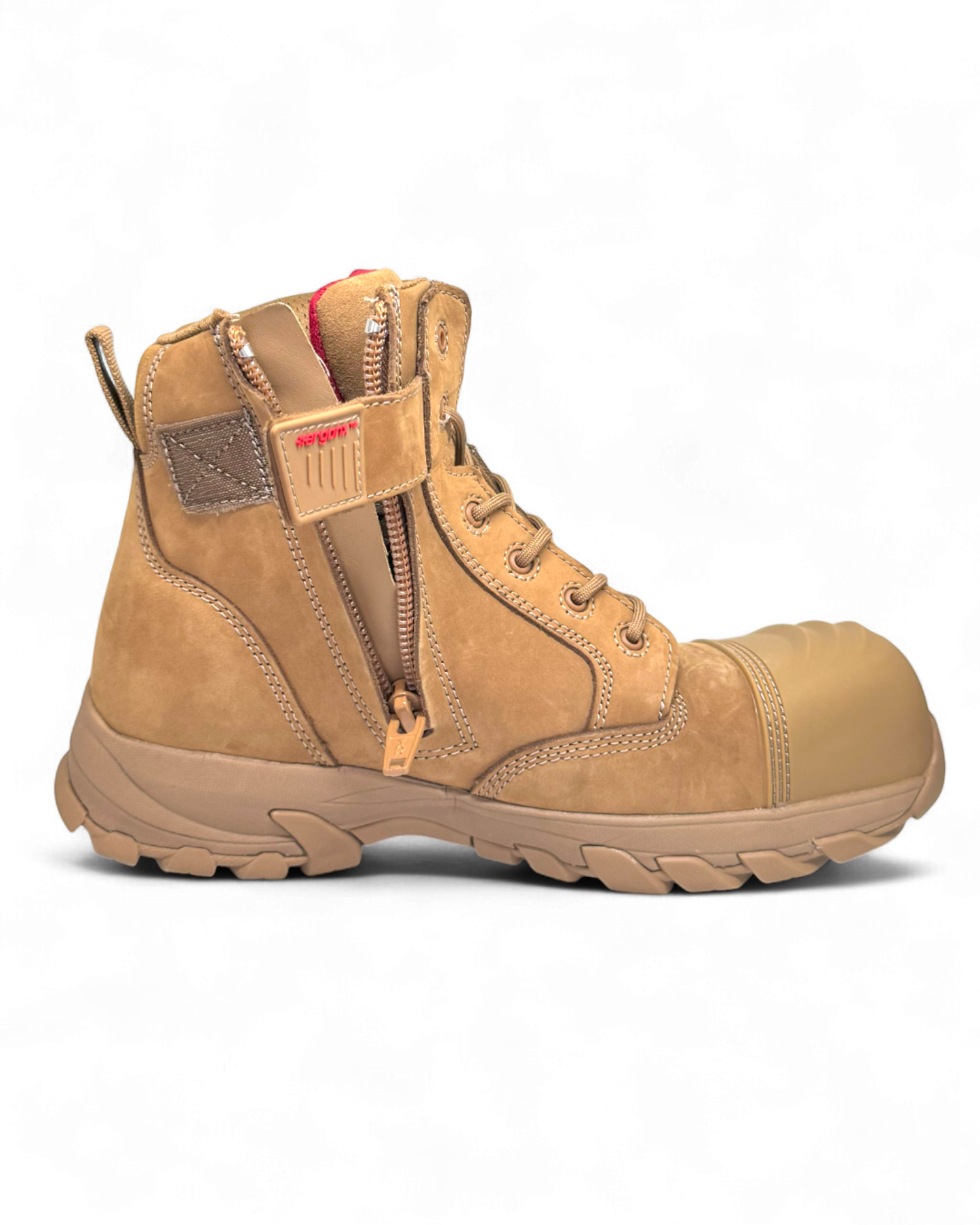Ergonx All Tan Safety Boots Lace Up (Helium)