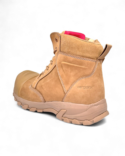 Ergonx All Tan Safety Boots Lace Up (Helium)