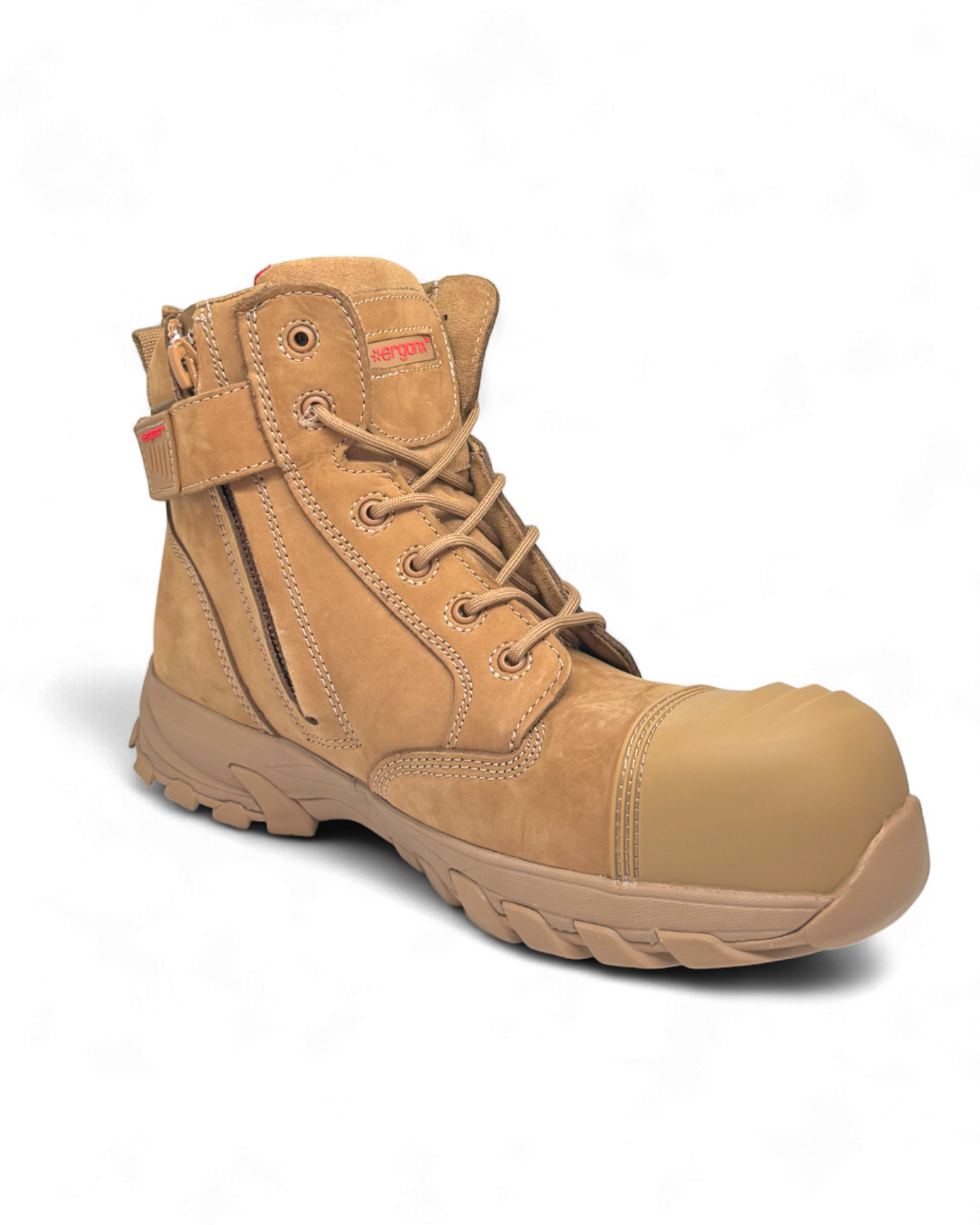 Ergonx All Tan Safety Boots Lace Up (Helium)