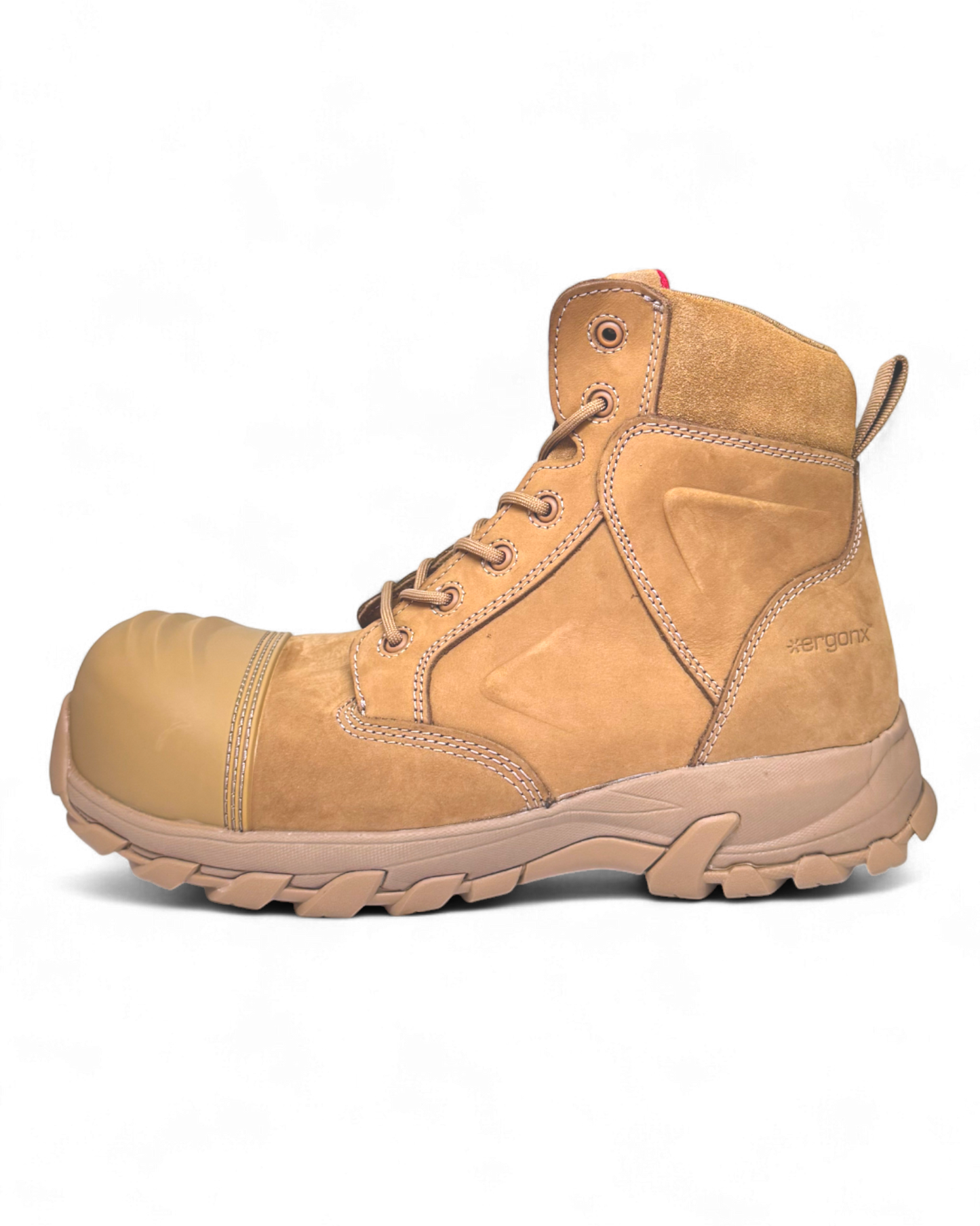 Ergonx All Tan Safety Boots Lace Up (Helium)