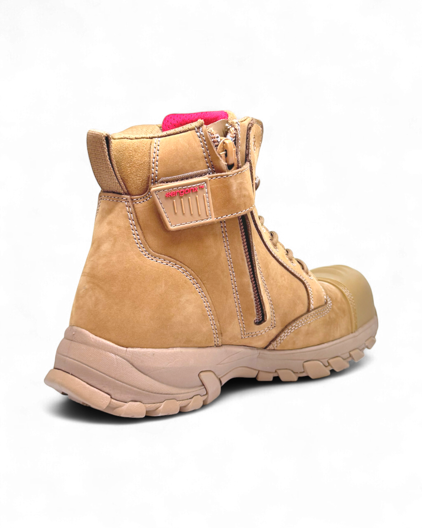Ergonx All Tan Safety Boots Lace Up (Helium)