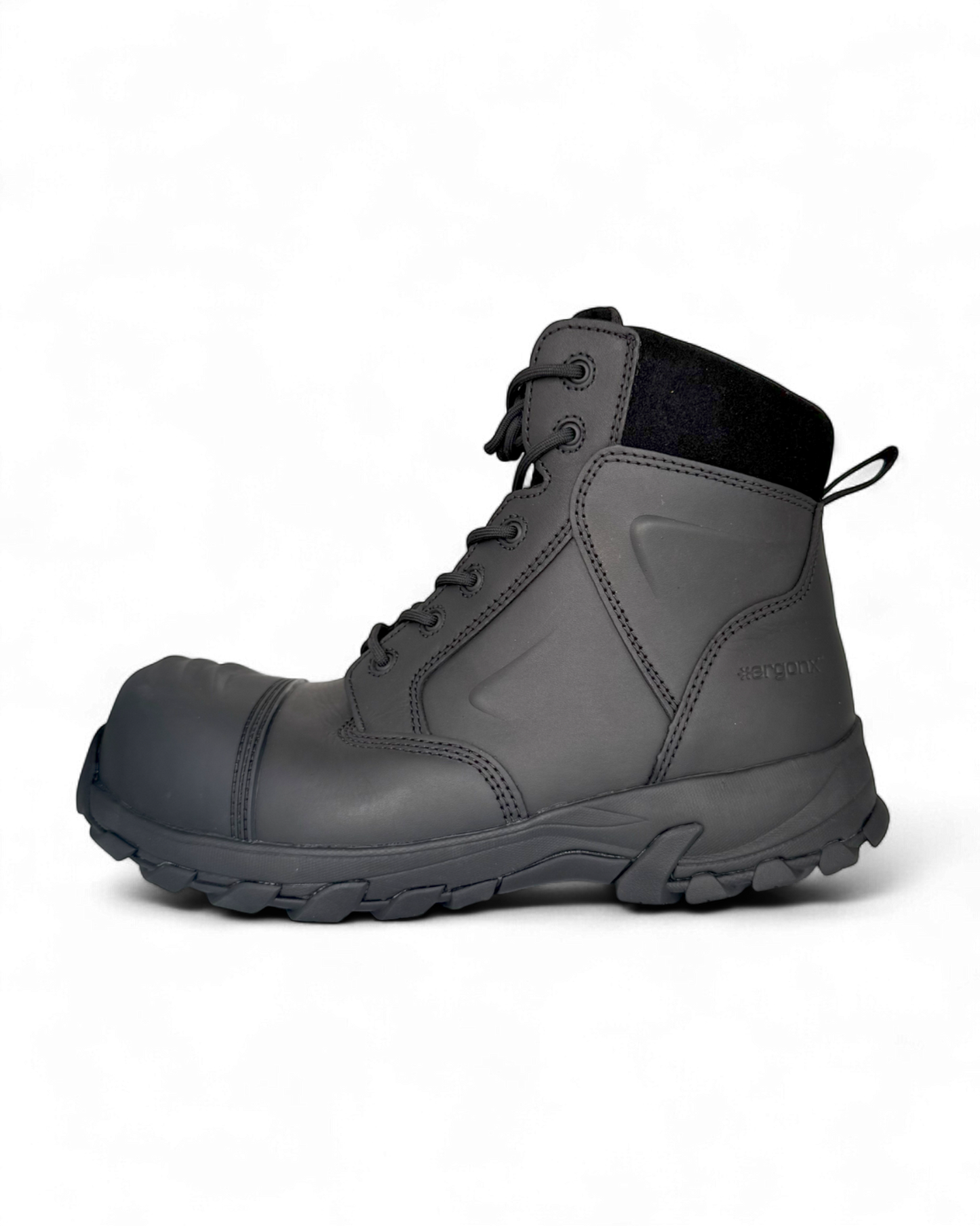 Ergonx Black Safety Boots Lace Up (Helium)