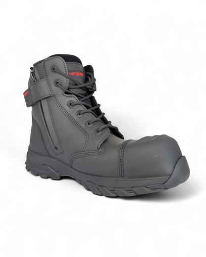 Ergonx Black Safety Boots Lace Up (Helium)