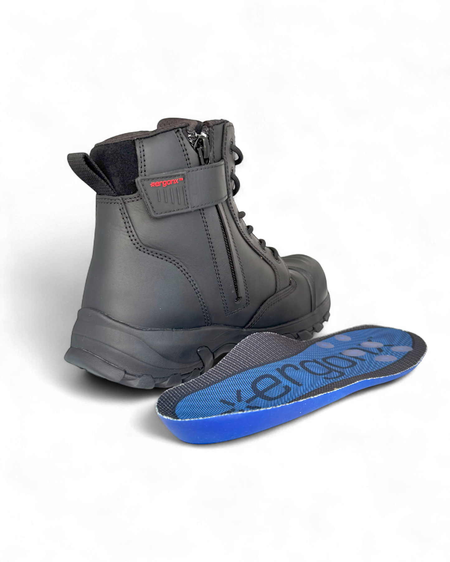 Ergonx Black Safety Boots Lace Up (Helium)