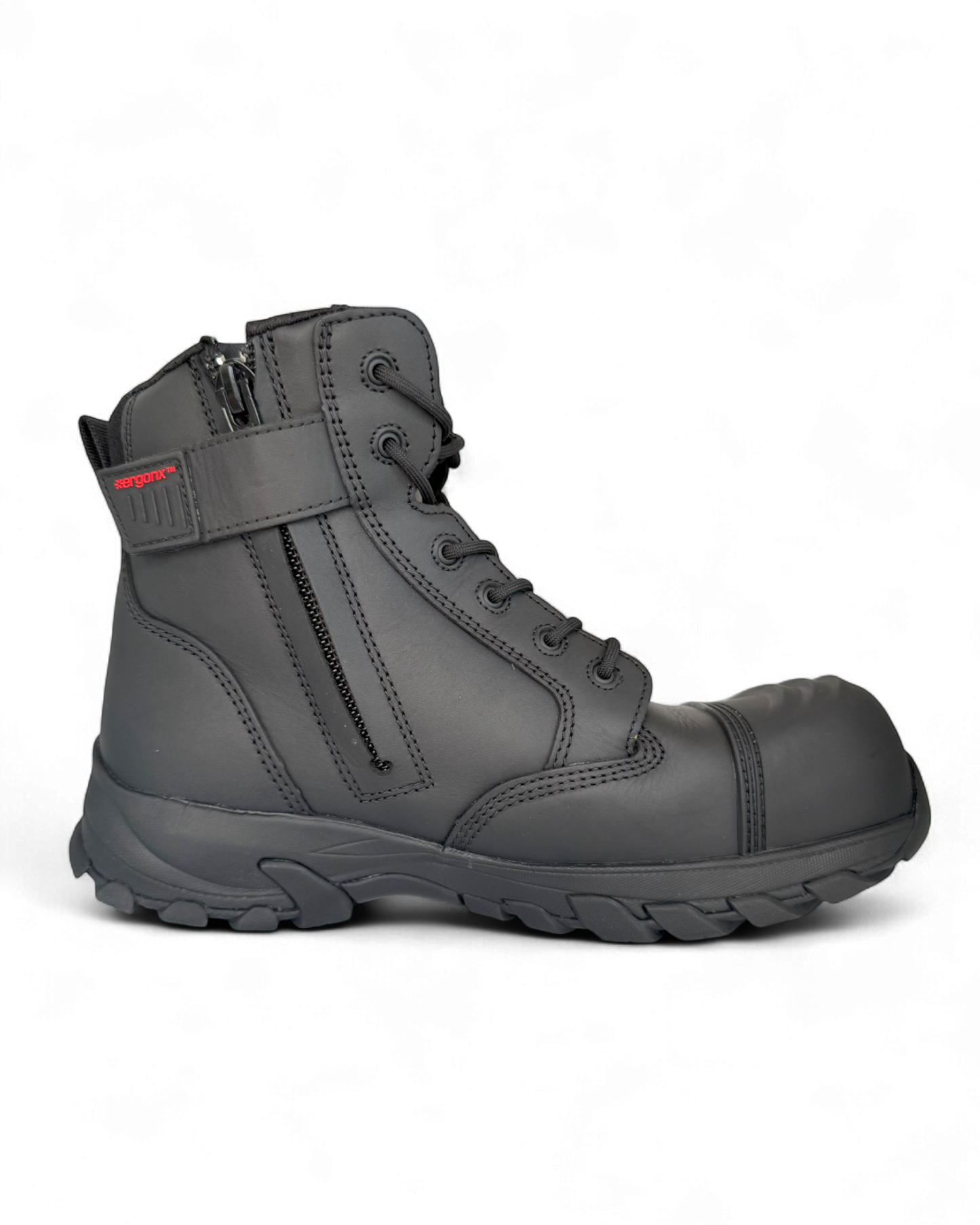 Ergonx Black Safety Boots Lace Up (Helium)