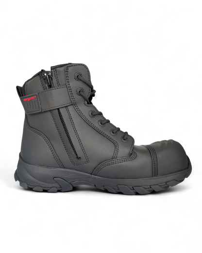 Ergonx Black Safety Boots Lace Up (Helium)