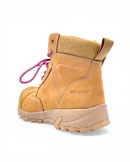 Ergonx Womens Work Boots All Tan (Helium) — product detail