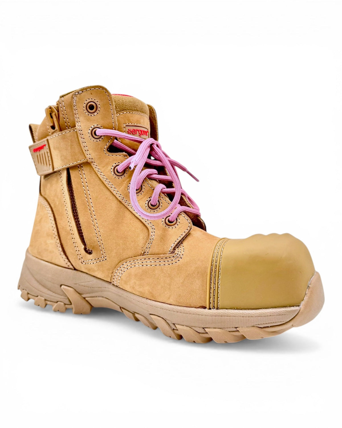 Ergonx Womens Work Boots All Tan (Helium) — product detail