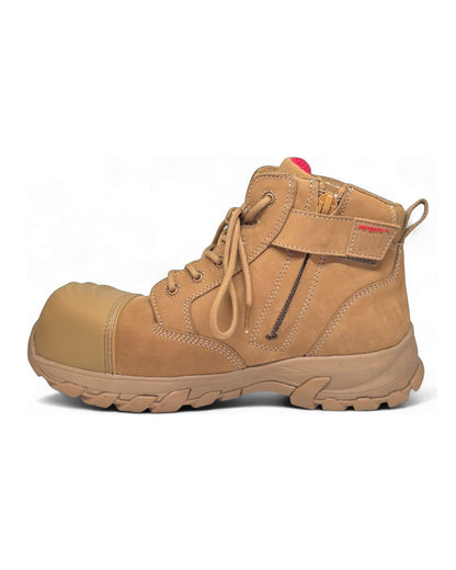 Ergonx All Tan Low Cut Safety Boots Lace Up (Helium)