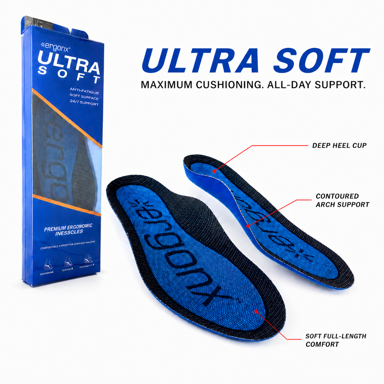 Ergonx Ultra Soft Orthotic Insole