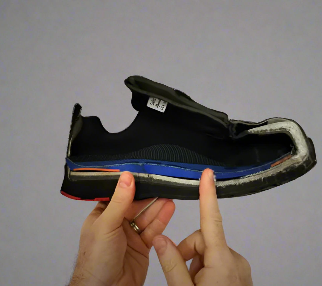 Ergonx Orthotic Safety Shoe Lace Up (LITHIUM) Black — product detail